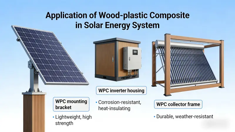 Application ng Wood-Plastic Composite Material sa Solar Energy Systems