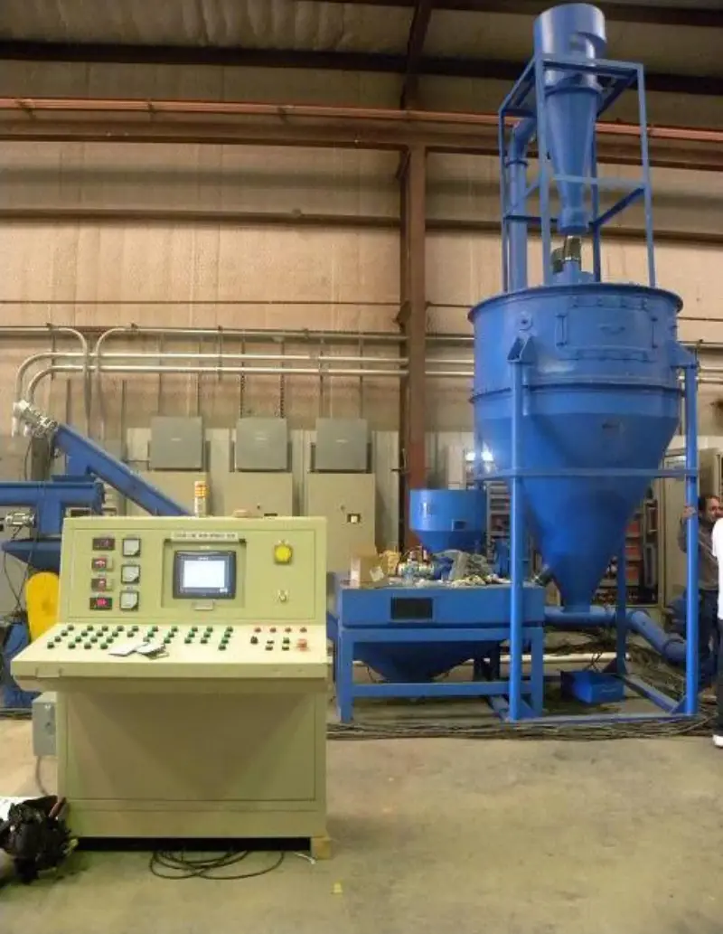 fiber separator of rubber tyre recycling machine