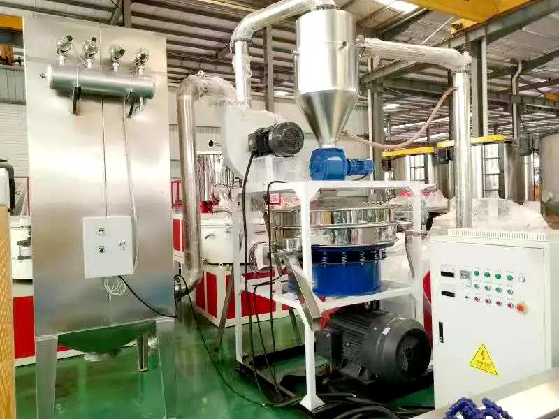 PVC Crushing at Grinding Machine